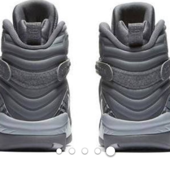 Nike air JORDAN 8 retro gray suede shoes‎ sneakers - Picture 3 of 16